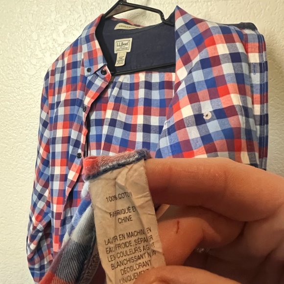 Men's Plaid Flannel Shirt, Slightly Fitted - Size M - Picture 5 of 6